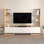 HANAH HOME TV polica Ava Oak White - slika 1