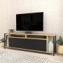 HANAH HOME TV polica Omar Oak Black - slika 3