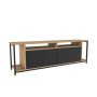 HANAH HOME TV polica Omar Oak Black - slika 5