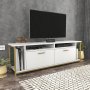 HANAH HOME TV polica Omar White Gold - slika 2