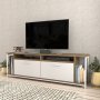 HANAH HOME TV polica Omar White Walnut - slika 3