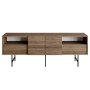 HANAH HOME TV polica Derin Walnut Black - slika 4