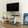 HANAH HOME TV polica Robbins - Gold Anthracite - slika 3
