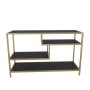 HANAH HOME TV polica Robbins - Gold Anthracite - slika 5