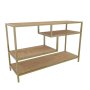 HANAH HOME TV polica Robbins - Gold Oak - slika 4