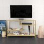 HANAH HOME TV polica Robbins - Gold Oak - slika 1