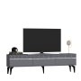 HANAH HOME TV polica Defne Anthracite Silver - slika 4