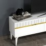 HANAH HOME TV polica Defne White Gold - slika 3