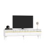 HANAH HOME TV polica Defne White Gold - slika 4
