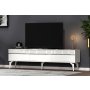 HANAH HOME TV polica Defne White Silver - slika 2