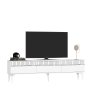 HANAH HOME TV polica Defne White Silver - slika 4