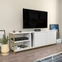 HANAH HOME TV polica Primrose White Gold - slika 3