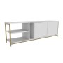 HANAH HOME TV polica Primrose White Gold - slika 4