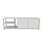 HANAH HOME TV polica Primrose White Gold - slika 5