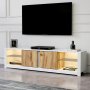 HANAH HOME TV polica Aydos White Oak - slika 3