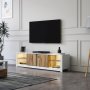 HANAH HOME TV polica Aydos White Oak - slika 1