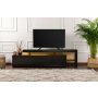 HANAH HOME TV polica Beliz Wood Black - slika 1