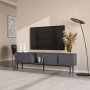 HANAH HOME TV polica Ramsey Anthracite - slika 2