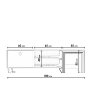 HANAH HOME TV polica Tanay L584 - slika 2