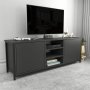 HANAH HOME TV polica Otis Black Anthracite - slika 2
