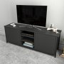 HANAH HOME TV polica Otis Black Anthracite - slika 3