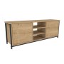 HANAH HOME TV polica Otis Black Oak - slika 5