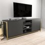 HANAH HOME TV polica Otis Gold Anthracite - slika 2