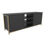 HANAH HOME TV polica Otis Gold Anthracite - slika 4