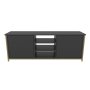 HANAH HOME TV polica Otis Gold Anthracite - slika 5