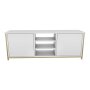 HANAH HOME TV polica Otis Gold White - slika 5