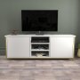 HANAH HOME TV polica Otis Gold White - slika 1
