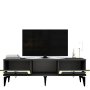 HANAH HOME TV polica Linda Anthracite Gold - slika 2