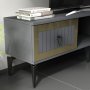 HANAH HOME TV polica Linda Anthracite Gold - slika 4