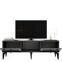 HANAH HOME TV polica Linda Anthracite Silver - slika 2