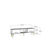 HANAH HOME TV polica Linda Anthracite Silver - slika 5