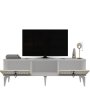 HANAH HOME TV polica Linda White Gold - slika 2
