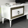 HANAH HOME TV polica Linda White Gold - slika 4