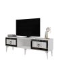 HANAH HOME TV polica Linda White Silver - slika 1
