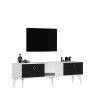 HANAH HOME TV polica Arona White Anthracite - slika 2