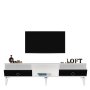 HANAH HOME TV polica Arona White Anthracite - slika 3