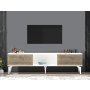 HANAH HOME TV polica Arona White Walnut - slika 1