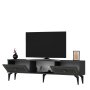 HANAH HOME TV polica Herry Anthracite Gold - slika 2