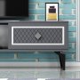 HANAH HOME TV polica Herry Anthracite Silver - slika 5