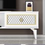 HANAH HOME TV polica Herry White Gold - slika 5