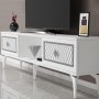 HANAH HOME TV polica Herry White Silver - slika 4