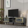HANAH HOME TV polica Lidya Anthracite Gold - slika 2