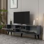 HANAH HOME TV polica Lidya Anthracite Gold - slika 3