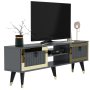 HANAH HOME TV polica Lidya Anthracite Gold - slika 5
