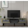 HANAH HOME TV polica Lidya Anthracite Gold - slika 1
