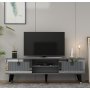 HANAH HOME TV polica Lidya Anthracite Silver - slika 1
